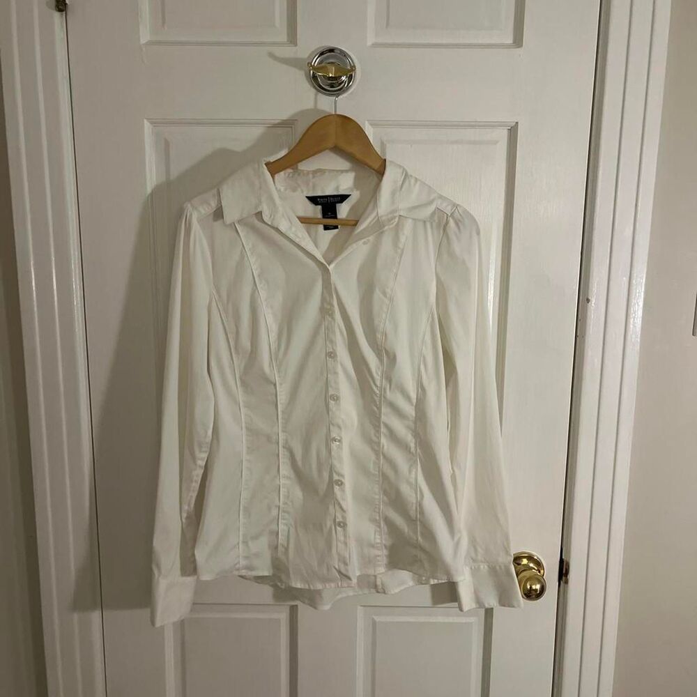 White-house-black-market Women's White Blouse